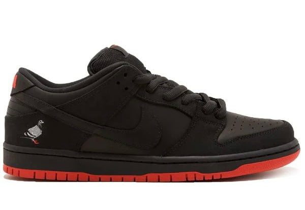 Dunk Low Black/Red bird lançamento oferta