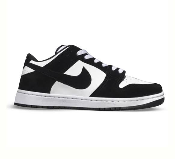 Dunk Low Black/White Camurça lançamento oferta