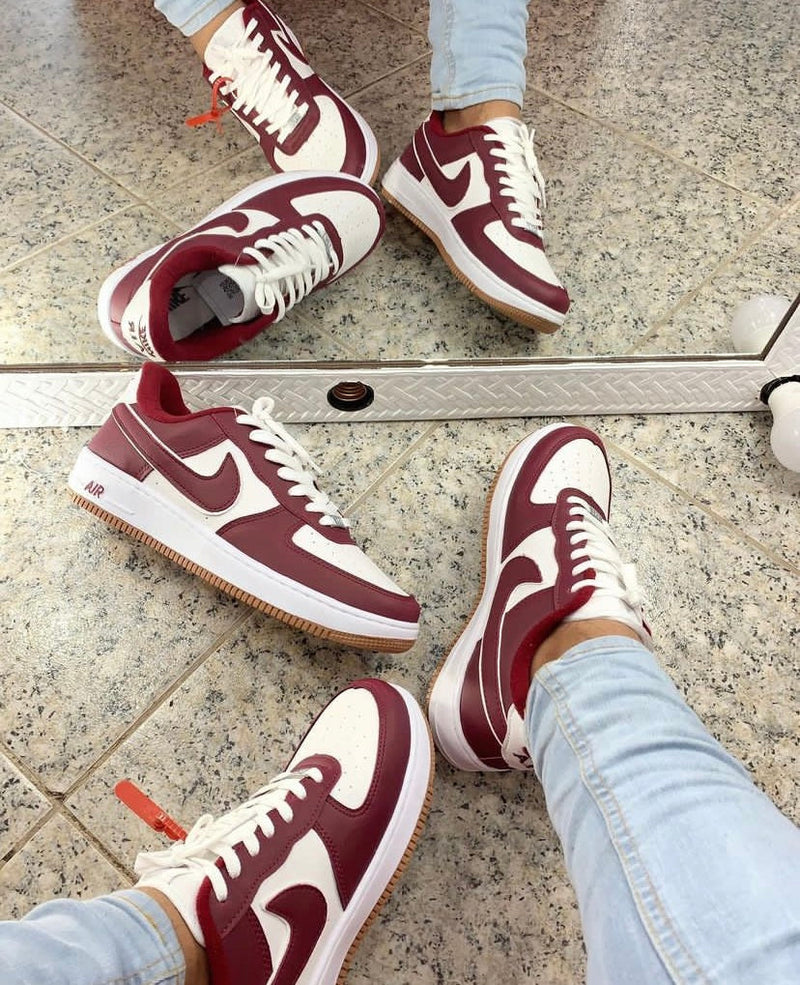 Air Force 1 vinho lançamento oferta + relógio de brinde