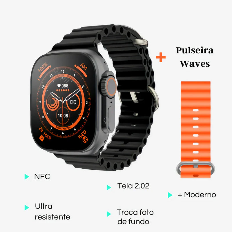 IWO 16 Smart Watch Ultra Série 8 + Pulseira de Brinde Envio imediato