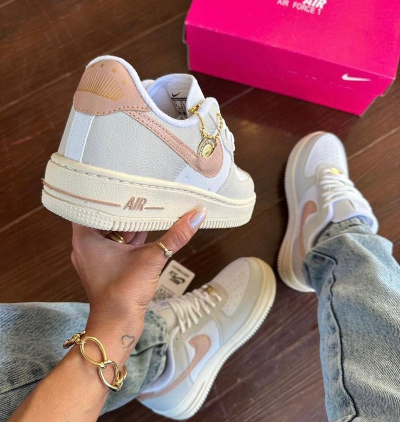 Air Force 1 rose Coin lançamento oferta + relógio de brinde