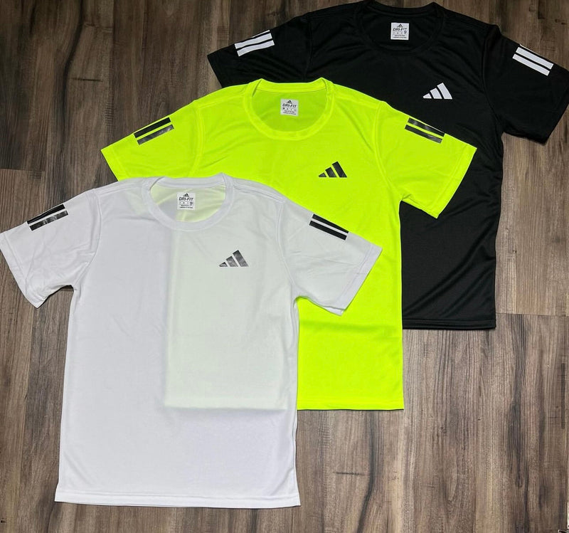 Kit 3 camisetas Adidas trio dryfit - mega oferta