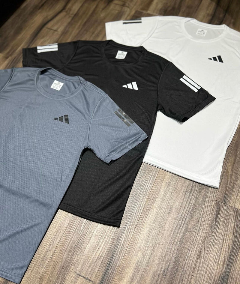 Kit 3 camisetas Adidas trio dryfit - mega oferta