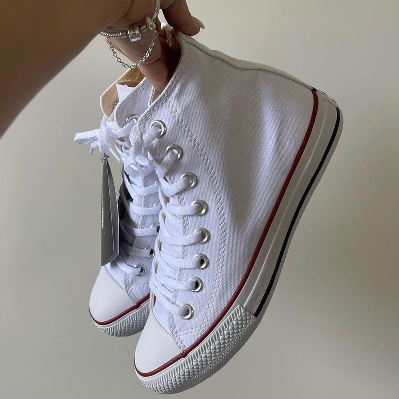 Tênis Infantil/Adulto Unissex Converse All Star Cano Alto Branco