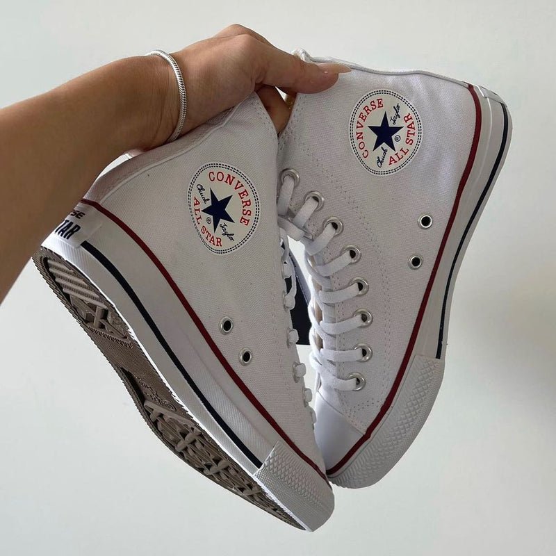 Tênis Infantil/Adulto Unissex Converse All Star Cano Alto Branco