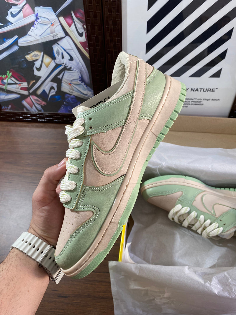 Dunk Low verde lançamento oferta + corrente/bracelete de brinde